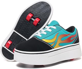 Zapatos con ruedas para niños y niñas, desmontables con 4 ruedas