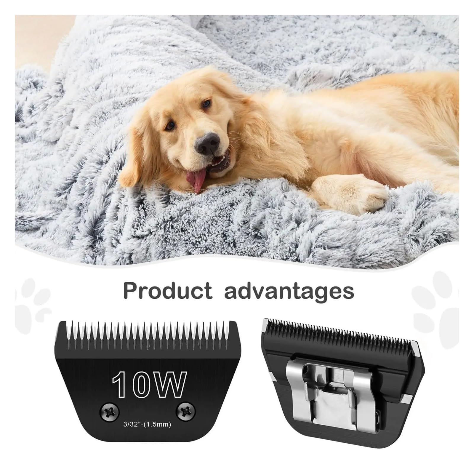 Cuchillas Anchas For Peluquería Canina, Compatibles Con Andis, Oster Y A5. Fácil Limpieza.