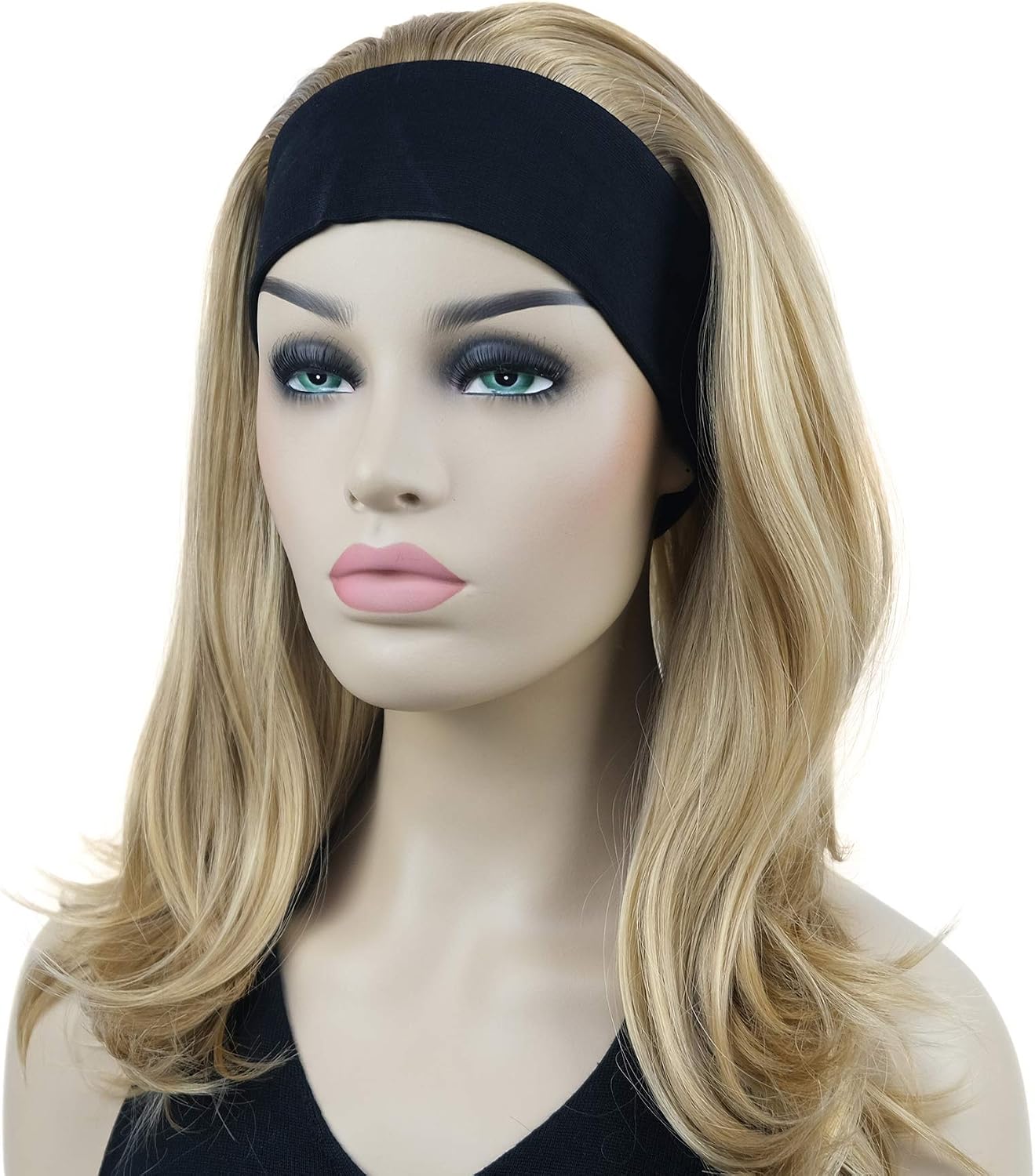 Lydell Long Straight Wavy Hair Wigs Headband Synthetic Wigs (24B Light Butterscotch) - Image 4