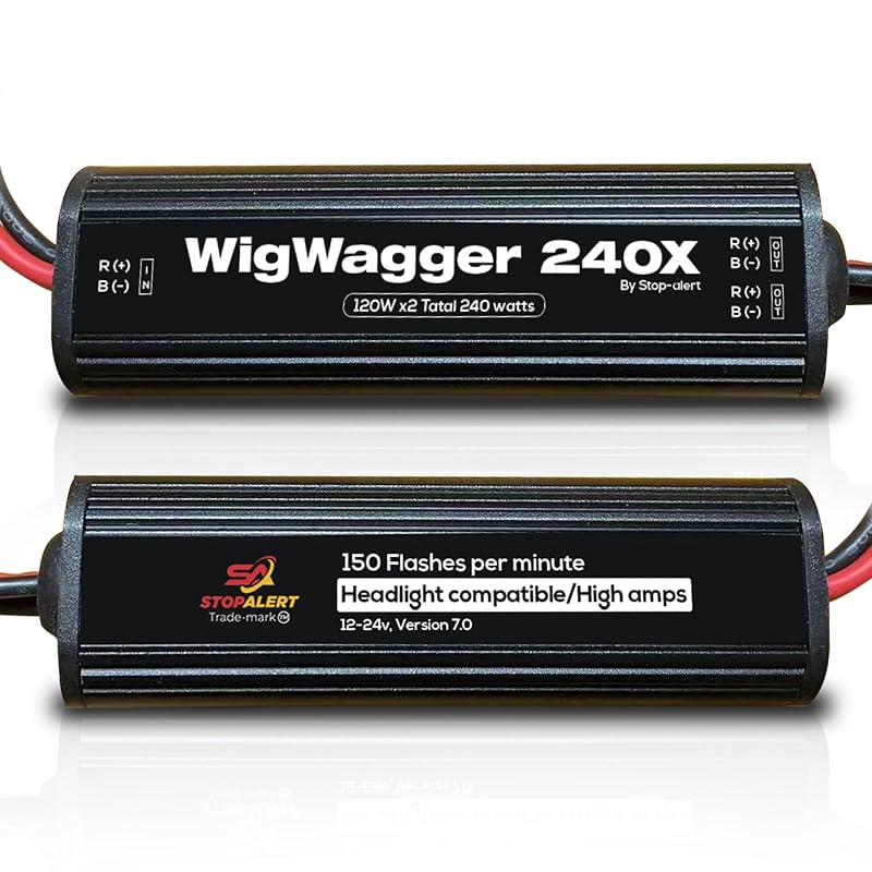 Módulo Flasher WigWagger 240 Stop-Alert para Alternância de Faróis – 1 unidade