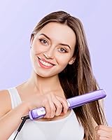 Vista 9 de Wavytalk Juego de rizadores 5 en 1 + plancha plana de iones negativos de 1 pulgada (morado)