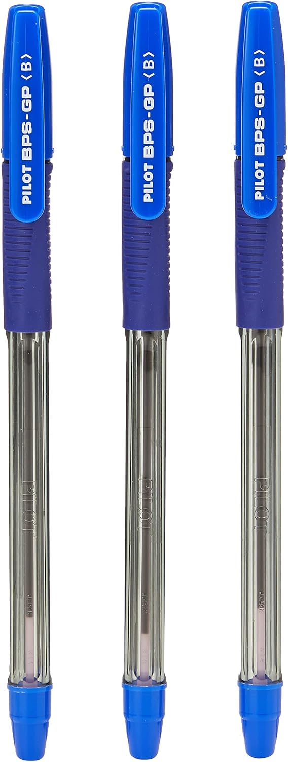 Pilot BPS - GP Grip Ballpoint 1.2 mm Tip (Pack of 12) - Blue