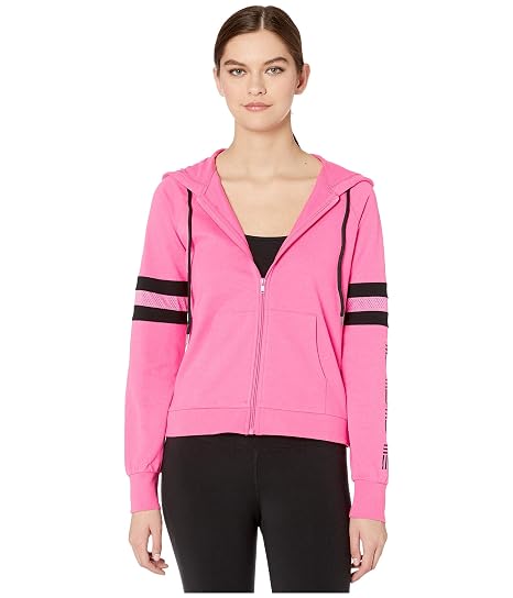 BEBE SPORT Blocked Stripe Logo Jacket 