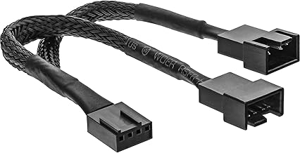 InLine 33328Y Y-cable for PWM fan, 4-pin Molex 1 plug / 2 socket, 0.15m