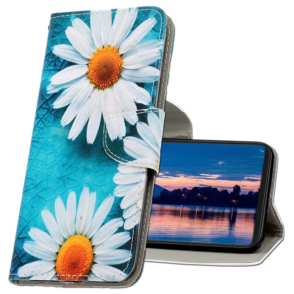 MRSTER Samsung S10 Lite Leather Case, Flip Notebook Wallet Phone Case For Galaxy S10 Lite, Shockproof Full Protection Case Cover For Samsung Galaxy S10 Lite / A91. XC1 Chrysanthemum