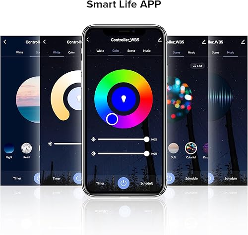 Miniatura 5 de SEZO WB5 5 en 1 Tuya WiFi 2.4GHz PWM LED controlador para atenuación RGB RGBCCT RGBW LED tira compatible con AlexaGoogle HomeTuya Smart Life APP
