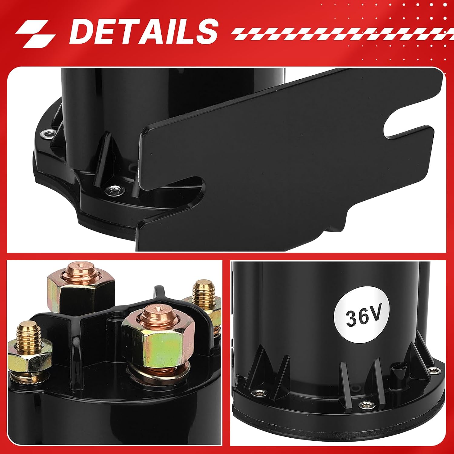 609428 36 Volt Solenoid Assembly for EZGO RXV 2008 & up Golf Carts Replacement Parts 7678 608897 624317