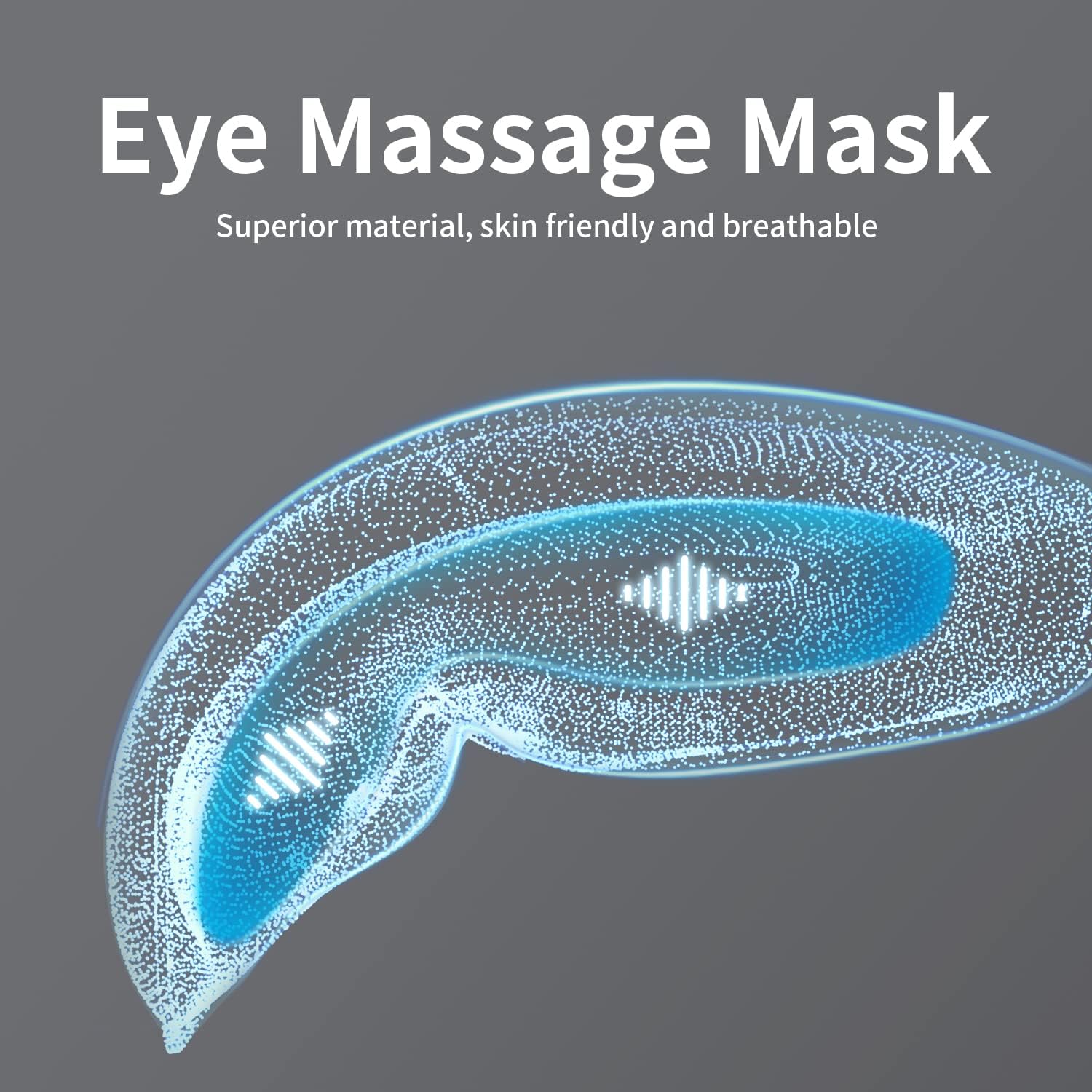 JXP Eye Massager Mask for Sleeping with Heat and Vibration, Cordless Smart Heated Sleep Mask for Dry Eyes Improve Sleep, Sleep Mask for Women and Men, Best Gift