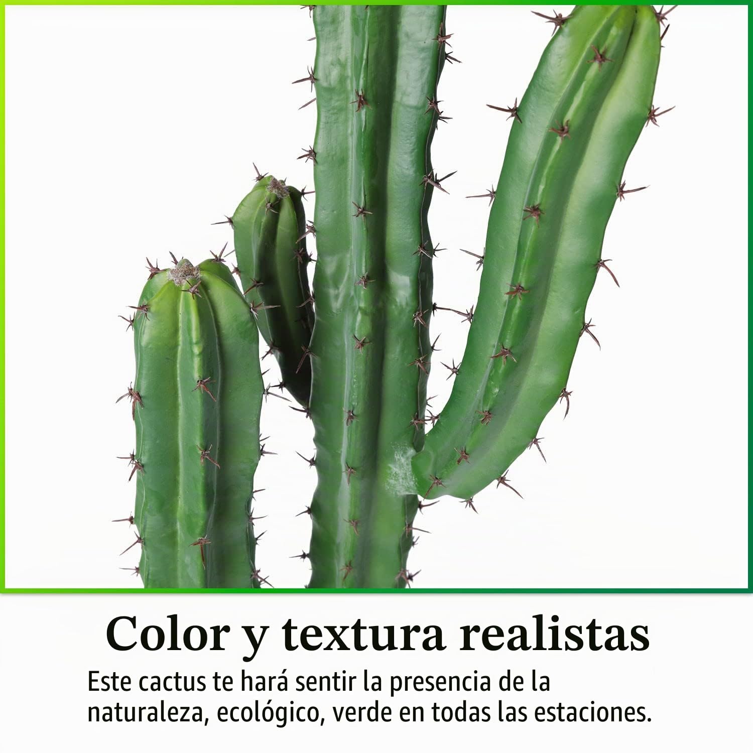 Cactus Artificial Grande de 36 Pulgadas, Plantas de Cactus Artificiales para decoración del hogar, jardín, Oficina, Tienda
