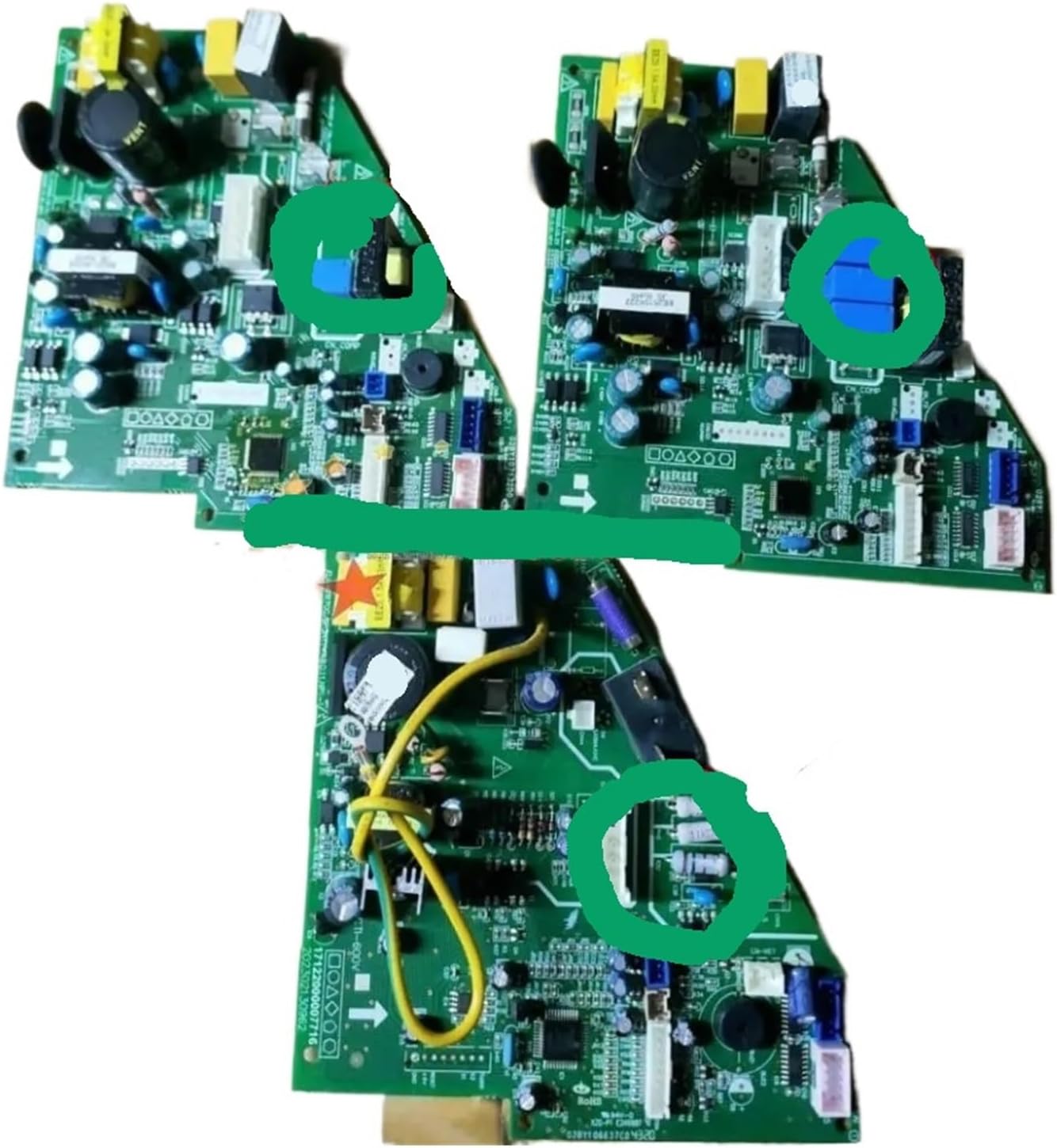Air Conditioner Motherboard Parts, Compatible For Midea, CE-KFR90G/N1Y-AB (0515) 17122000007716 17122000047716 KSA-KT3FR80G EU-KFR70G/BP3N1Y-AB. D.11. NP1-1 Motherboard Replacement Accessories(C)