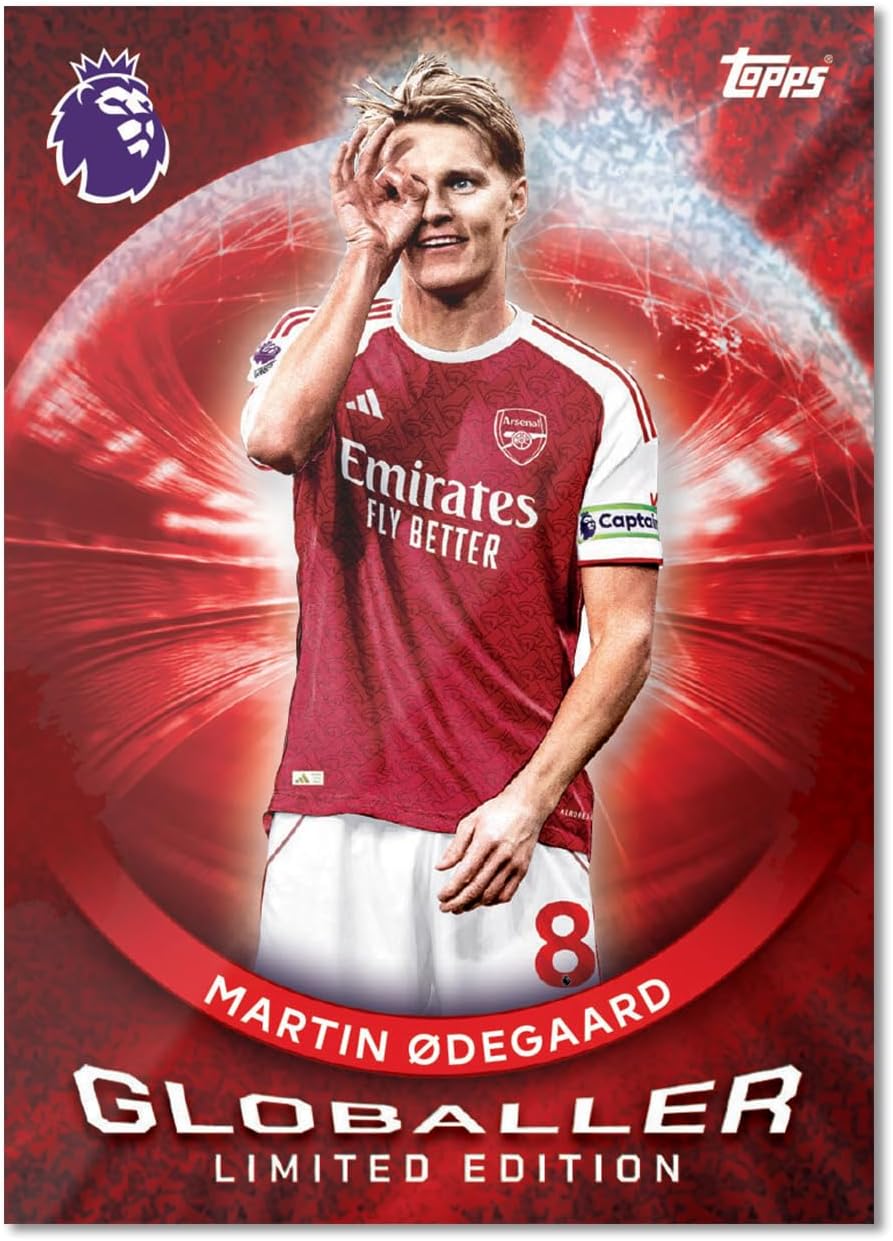 Topps Premier League 2026 - Debut Edition - Mega Tin (Globallers). Contains 40 cards plus 3 Globallers LE cards.