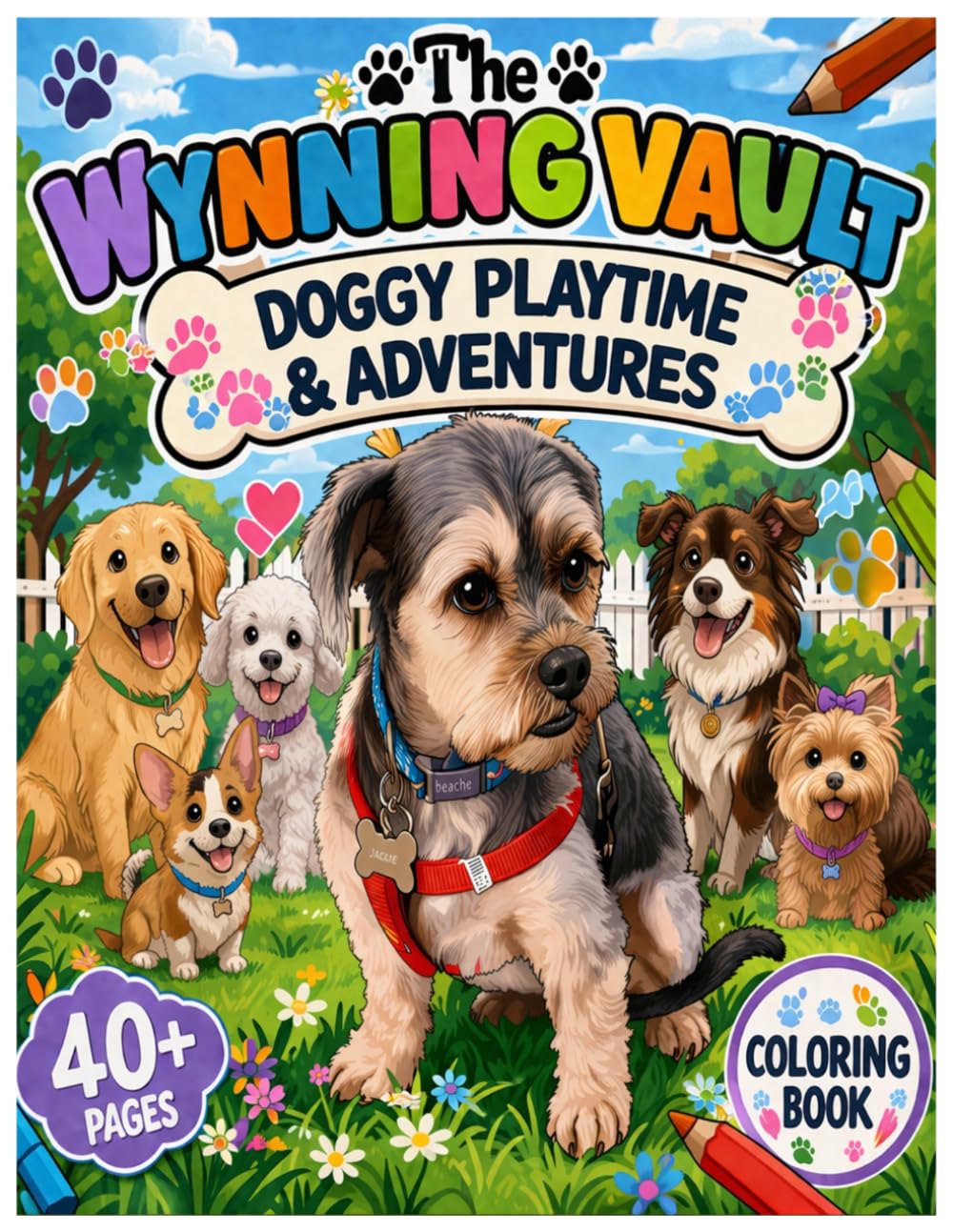 The Wynning Vault: Doggy Playtime and Adventures (The Wynning Vault: Coloring Books)