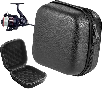 Fishing Reel Protective Bag | EVA Leather Fishing Reel Bag Shock-Proof Reel Case Bag Fishing Reel Protective Case Pouch - Fishing Accessories for Fishing Reel Gear