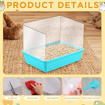 Amazon | Zubebe 猫用トイレボックス おしっこ用シールド 両面