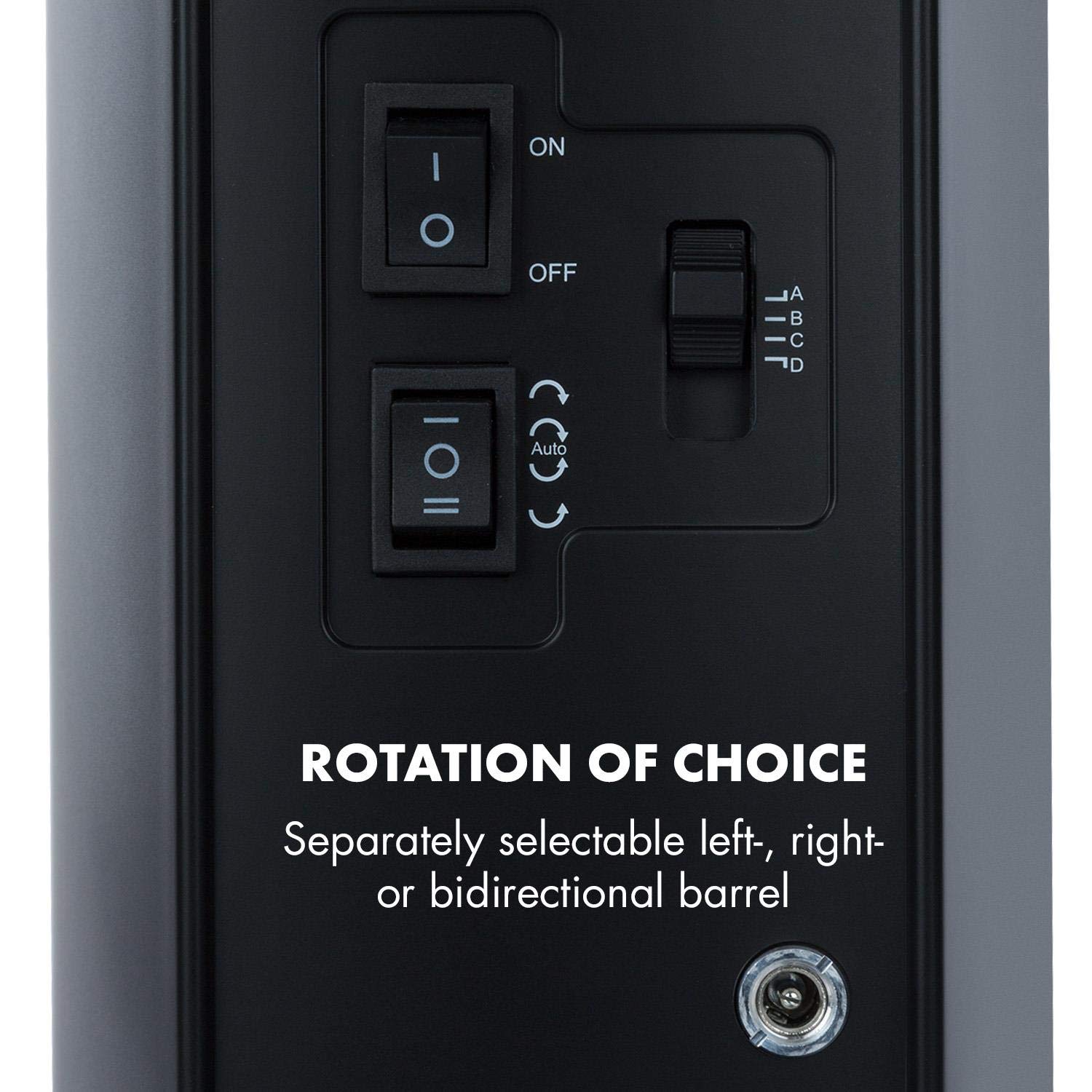 KLARSTEIN St. Gallen Premium - Caja Relojes automáticos, Caja giratoria Reloj automático, 2 Relojes, 4 velocidades, Rotación bidireccional, Cojines Revestimiento Terciopelo, Watch Winder, Negro