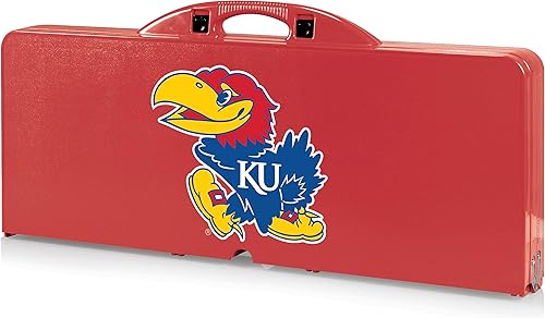 Vista 29 de PICNIC TIME NCAA North Carolina Tar Heels Folding Picnic Table - Camping Table - Outdoor Table with Umbrella Hole Negro