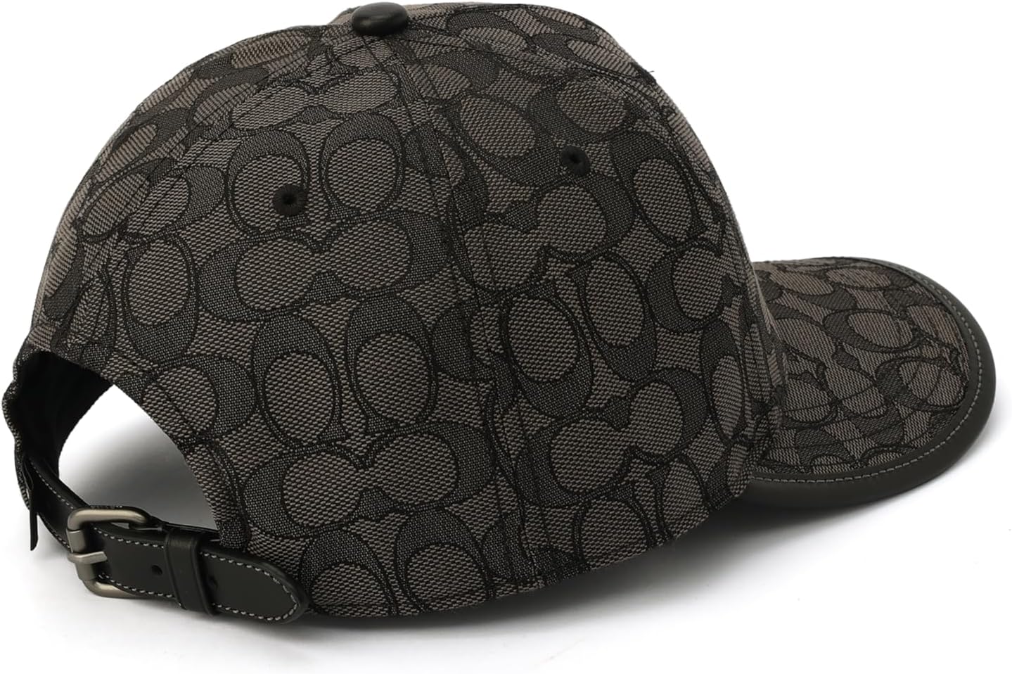 COACH Signature C Jacquard Baseball HAT Charcoal - Image 3
