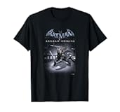 Batman&colon; Arkham Origins Deathstroke Roof Top Distressed T-Shirt
