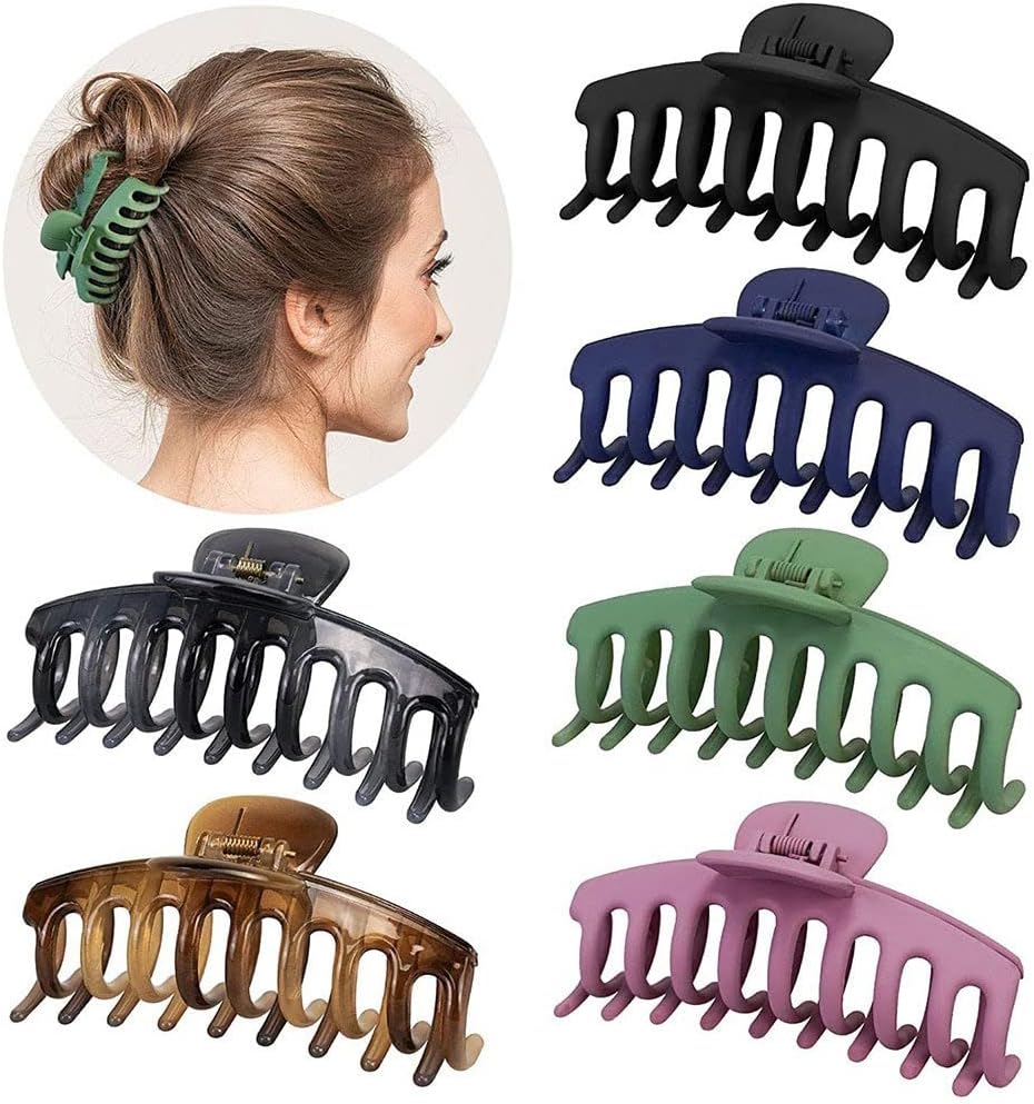 6 Pack Hair Claw Clips