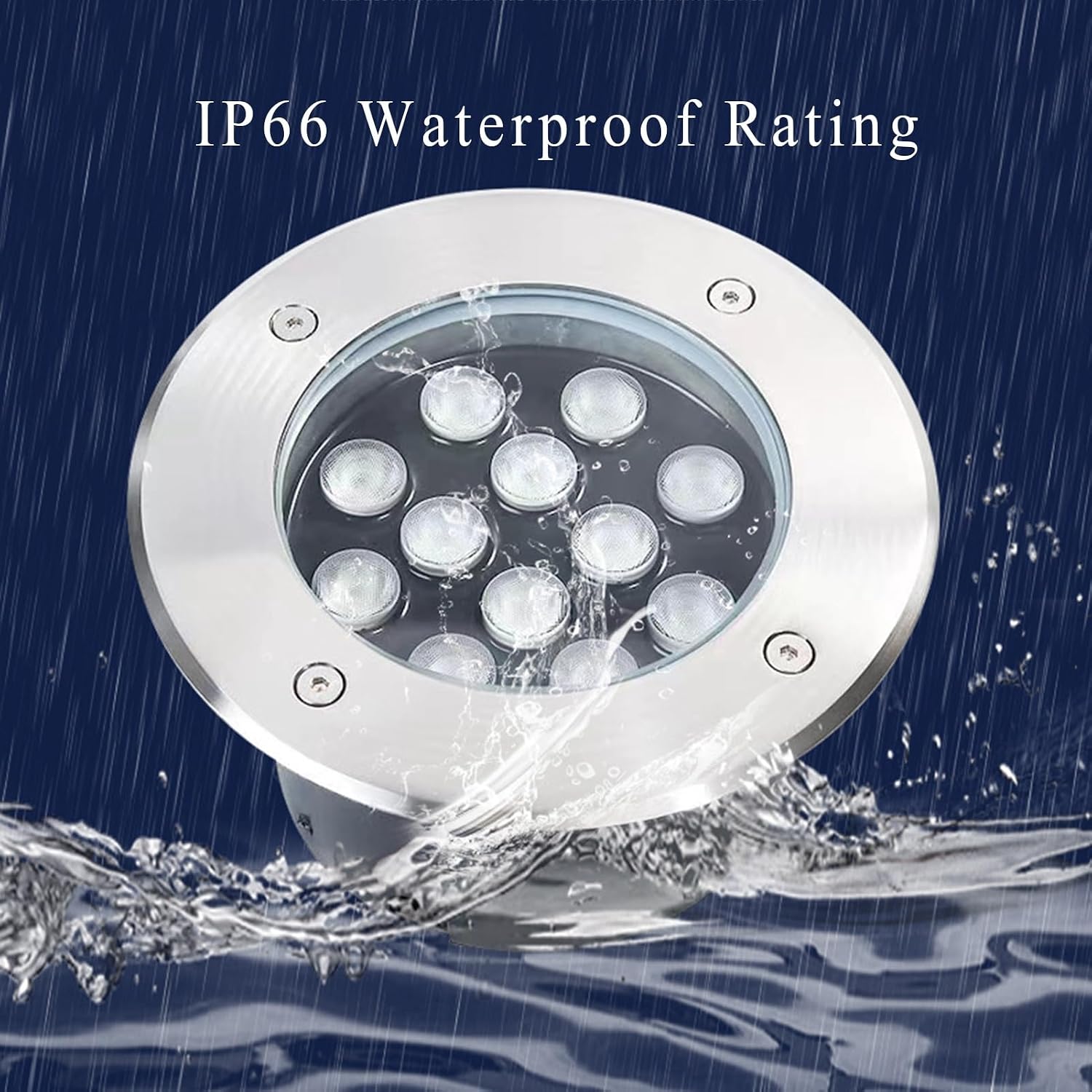 Outdoor In-ground Light LED Underground Lamp IP66 Waterproof AC85-265V Embedded Spotlight for Garden Path Step Deck Landscape Light