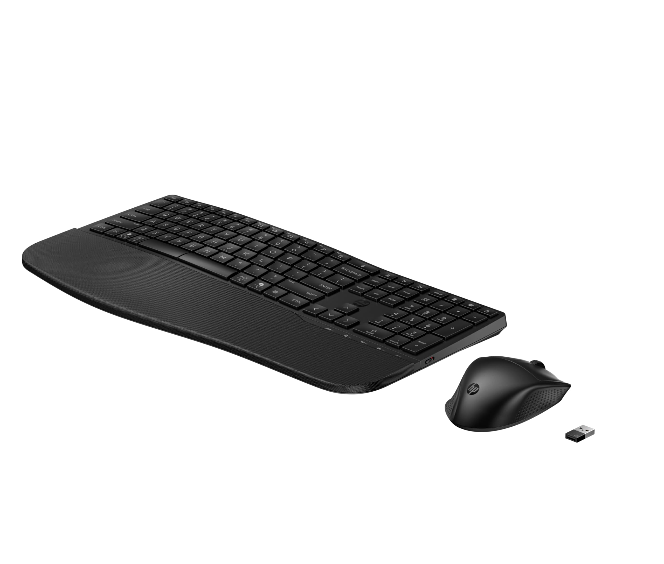 HP 680 Comfort Dual-Mode Tastatur und Maus Set, QWERTZ Deutsches Layout, Kabellos, Bluetooth & 2,4GHz, leise Tasten, ergonomisch, 4D-Scrollrad, programmierbare Tasten, für Windows, macOS & ChromeOS
