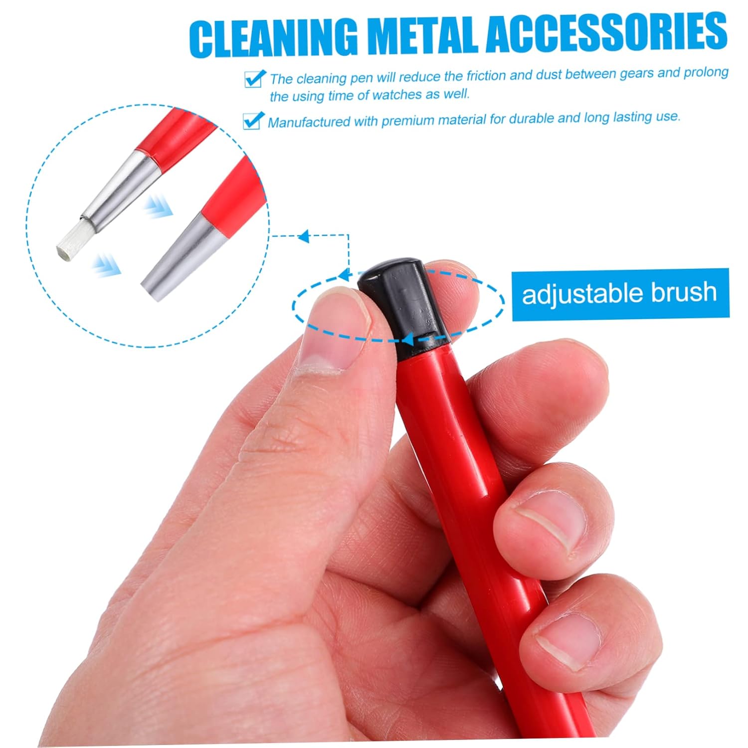 5pcs Watch Clock Cleaning Pen Tip Accessories Removing Tool for Circuit Board Automotive Jewelry and Precision Instruments Cleaning