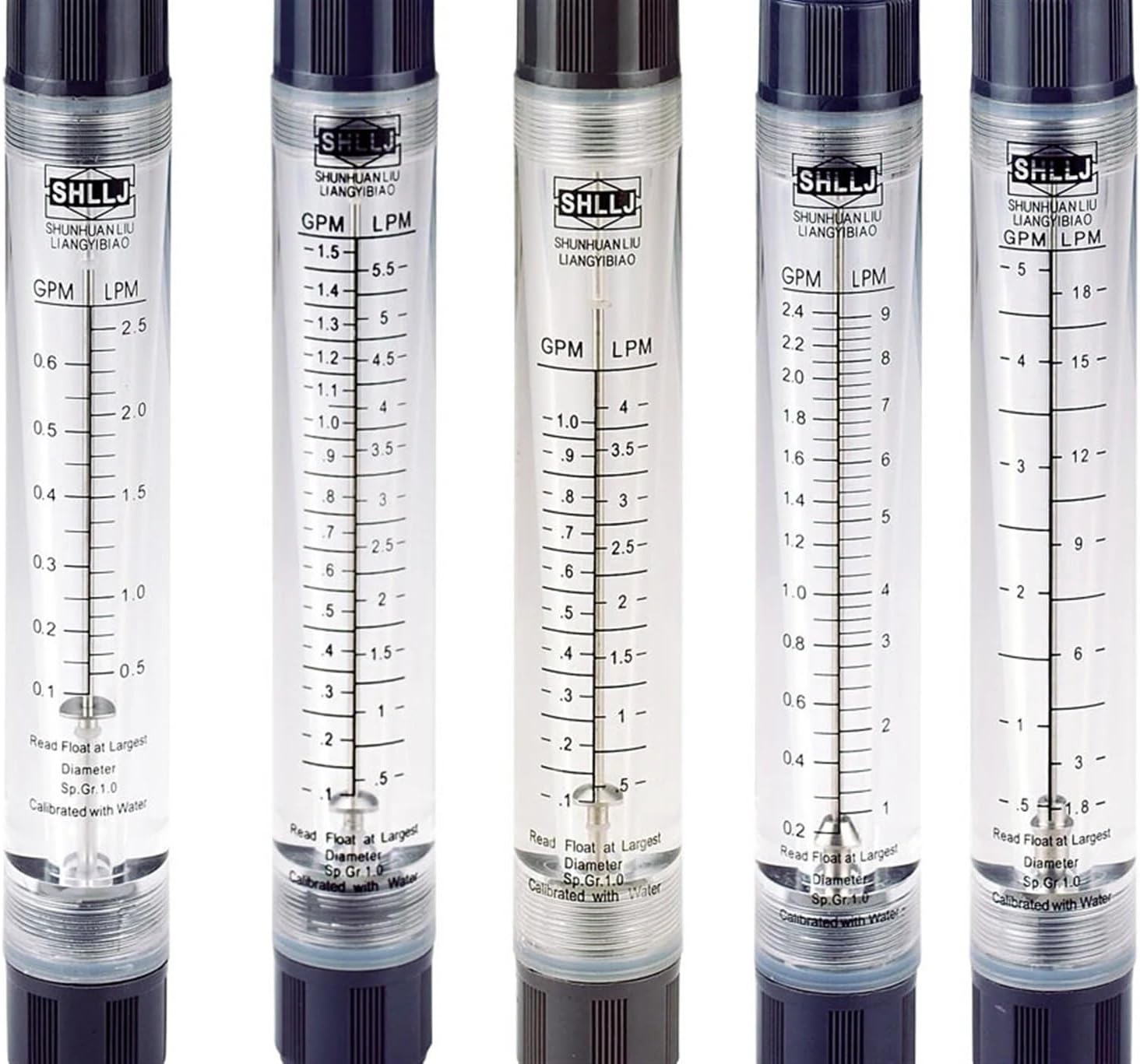 LZM-15G Flowmeter Flow Meter Indicator Counter Controller Valve Liquid G1/2 DN15 0.1-0.6GPM 0.5-2.5LPM 0.5-5GPM 1.8-18GPM(0.5-5GPM)