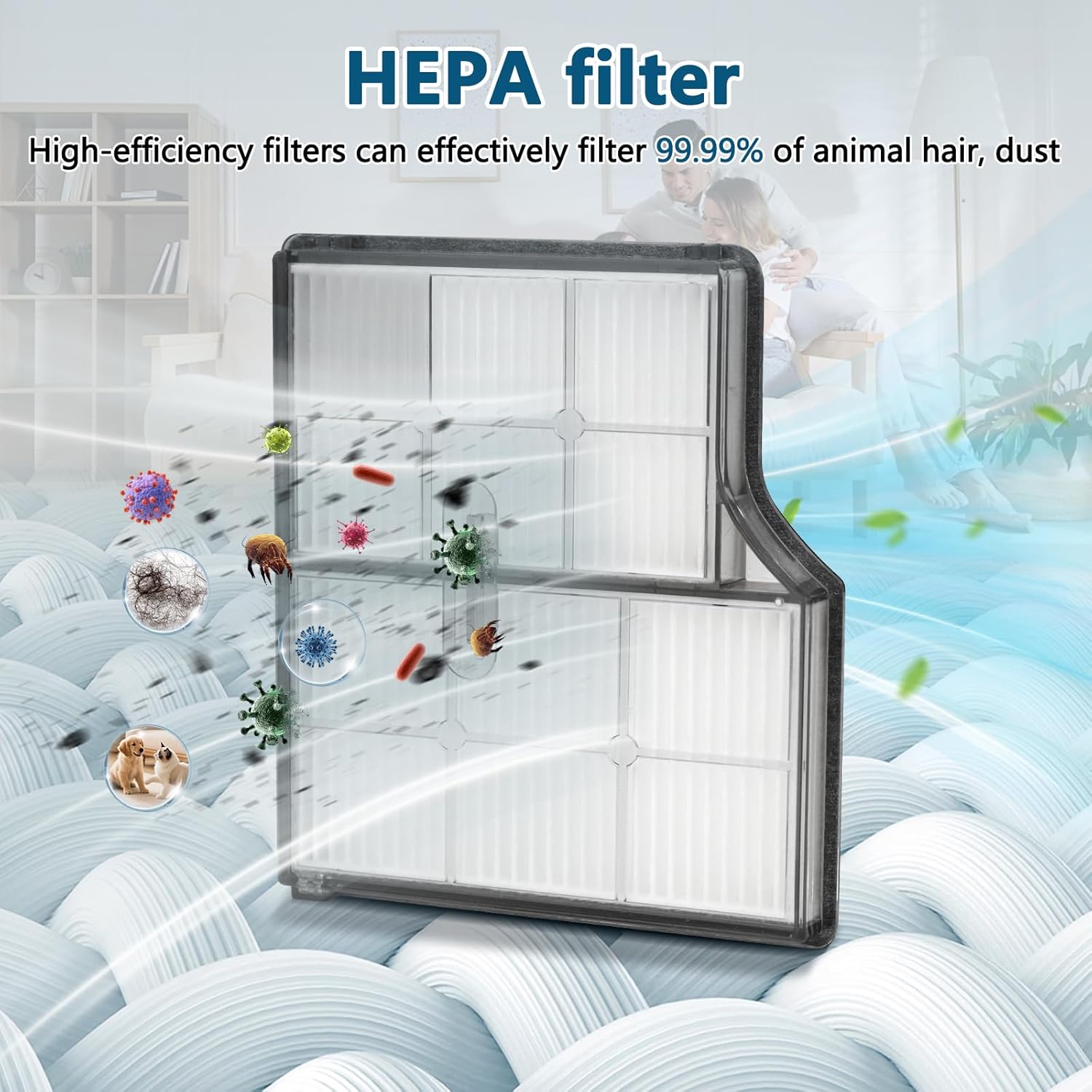 30 Pack Replacement Accessories Kit for Roborock Saros 10/G30 Vacuum Cleaner, 2 Dual Main Brush, 6 Side Brush, 4 HEPA Filter, 4 Mop Pads, 6 Round mop, 4 Dust Bags,1 Cleaning Brush,1 Screwdriver