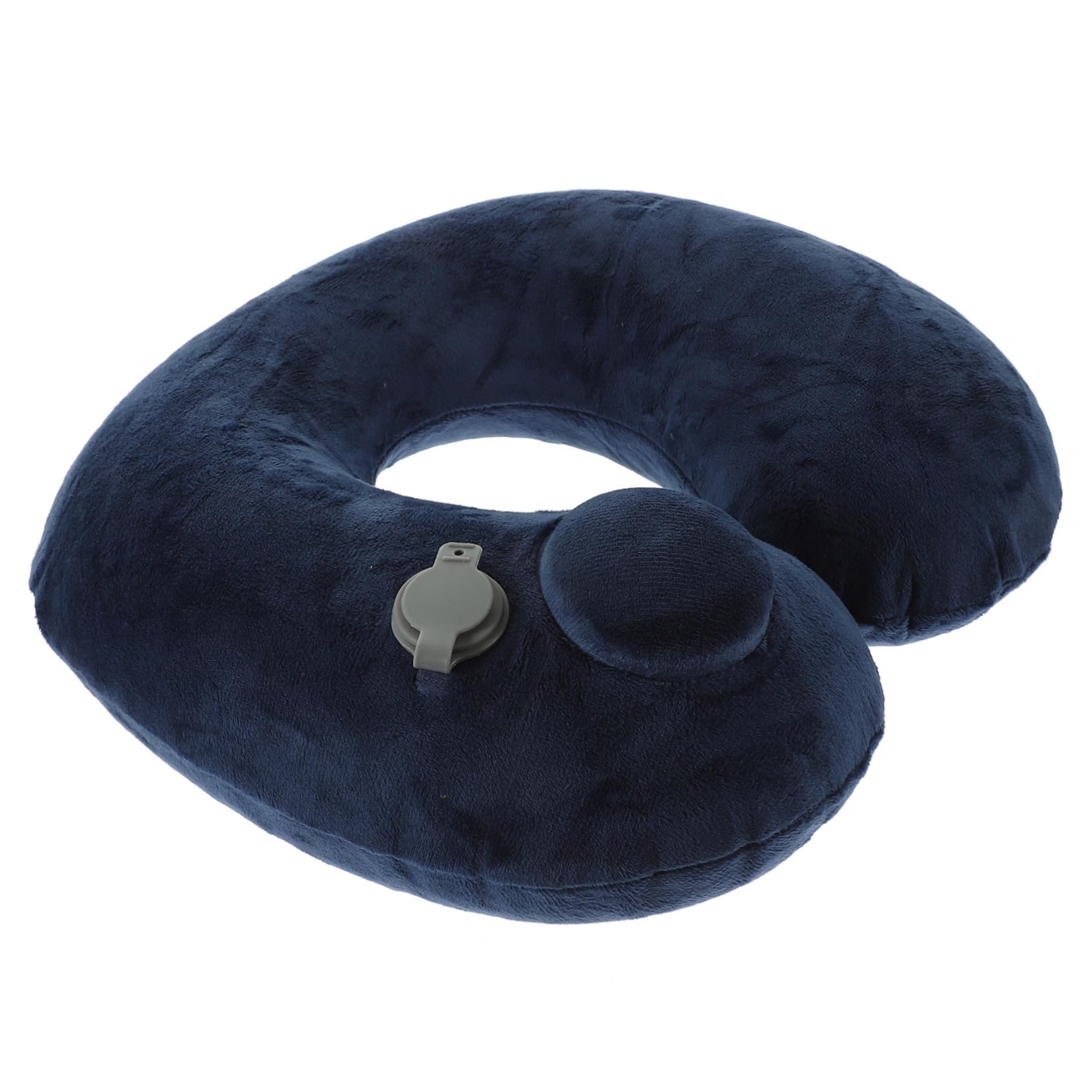 CHILDWEET Almohada De Viaje Inflable U-Shape para Soporte Cervical Aviones y Trenes Diseño Ergonómico Fácil De Llevar y Almacenar Color Azul Oscuro