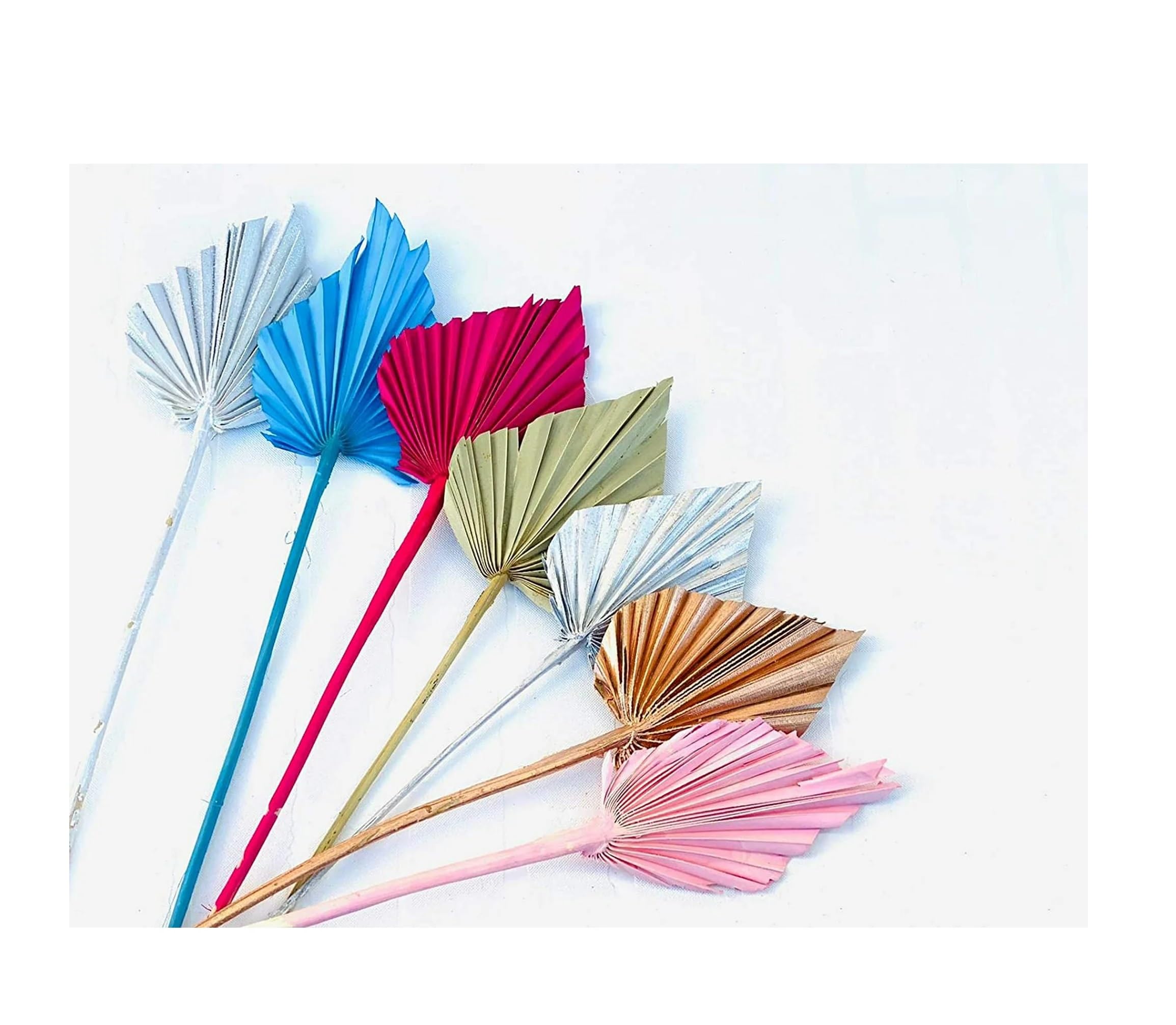 SPHINX Natural Dried Palm Leaf Sticks - Boho Theme Décor, Dried Flora for Ceramic Vases, Home Decoration, Craft & Bouquet Making Supplies (Assorted, Small Spear Shape, 10 Pcs)