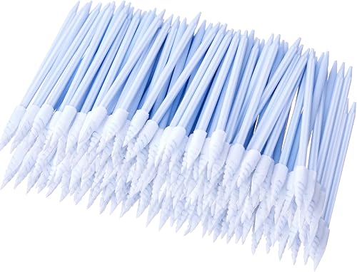 Vista 40 de Chinco 200 hisopos de limpieza para impresora de inyección de tinta, cabezal de impresión, cámara, lente óptica, equipo óptico (verde)