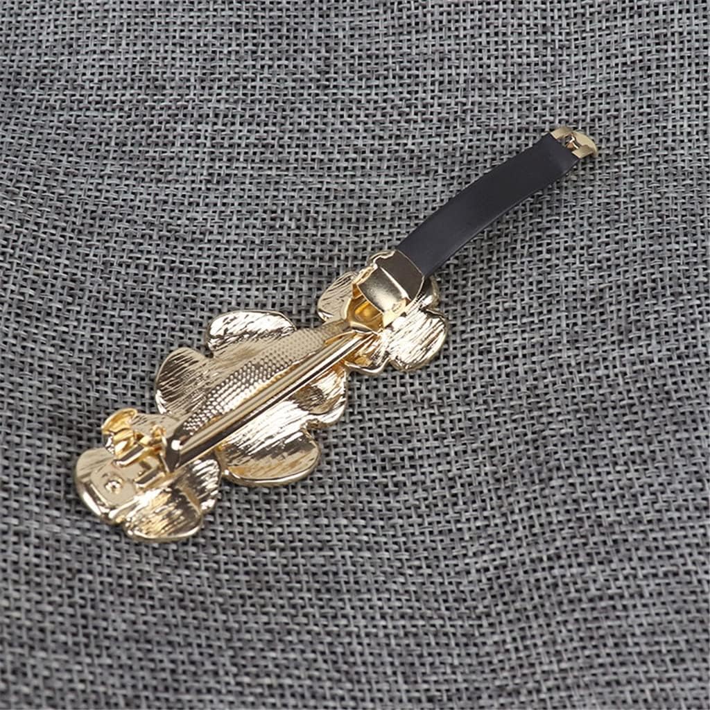 サマーレトロパールフラワーヘッドドレスヘアクリップサイドクリップトップクリップポニーテールクリップ自動スプリングクリップ (Colo