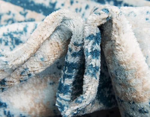 Miniatura 7 de Unique Loom Sofia Collection - Alfombra tradicional vintage de pasillo azul (2 x 7 pies)