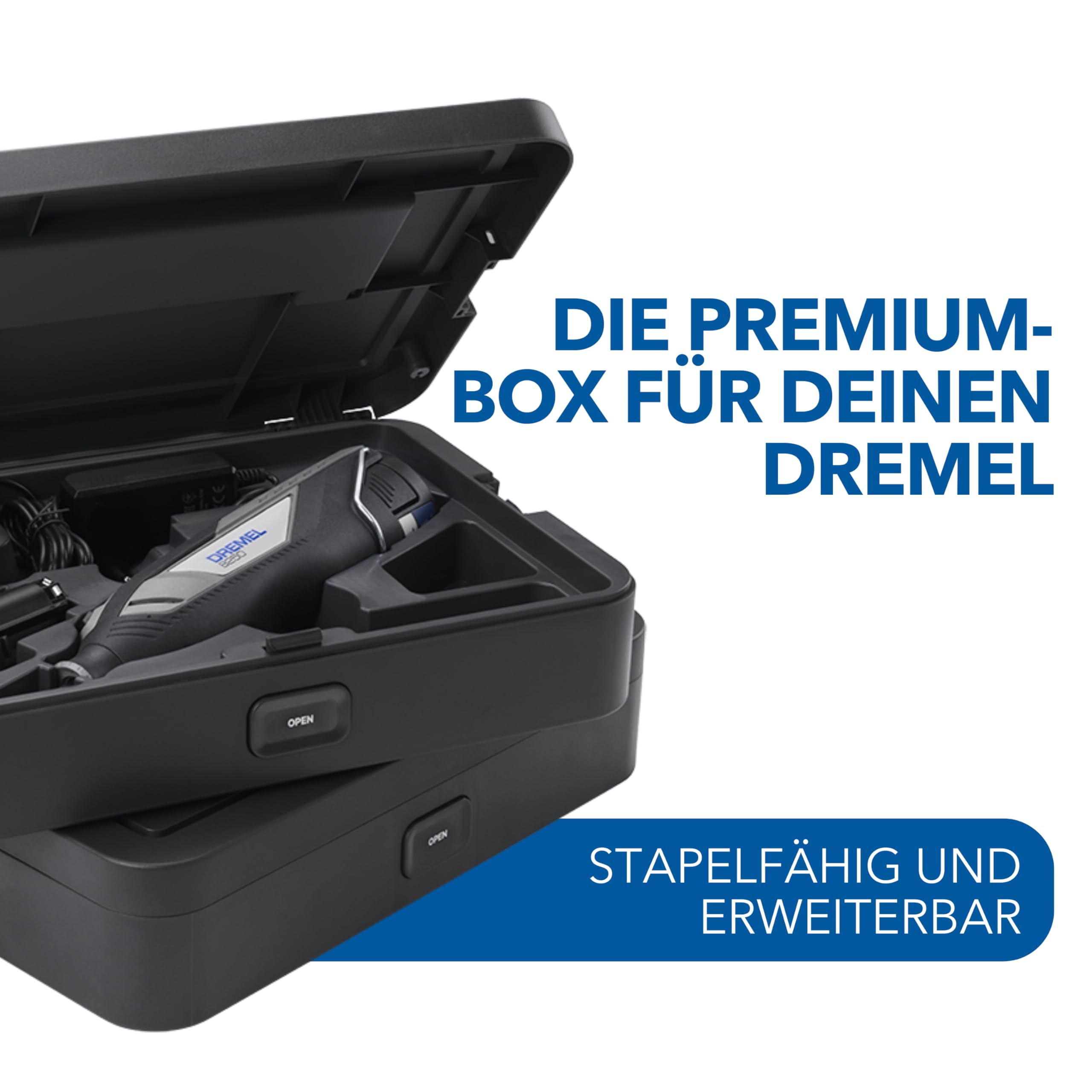 Dremel 8250 12V Akku-Rotationswerkzeug 5.000-30.000 U/min Bürstenloser Multifunktionswerkzeug Set mit Box, 65 Zubehören