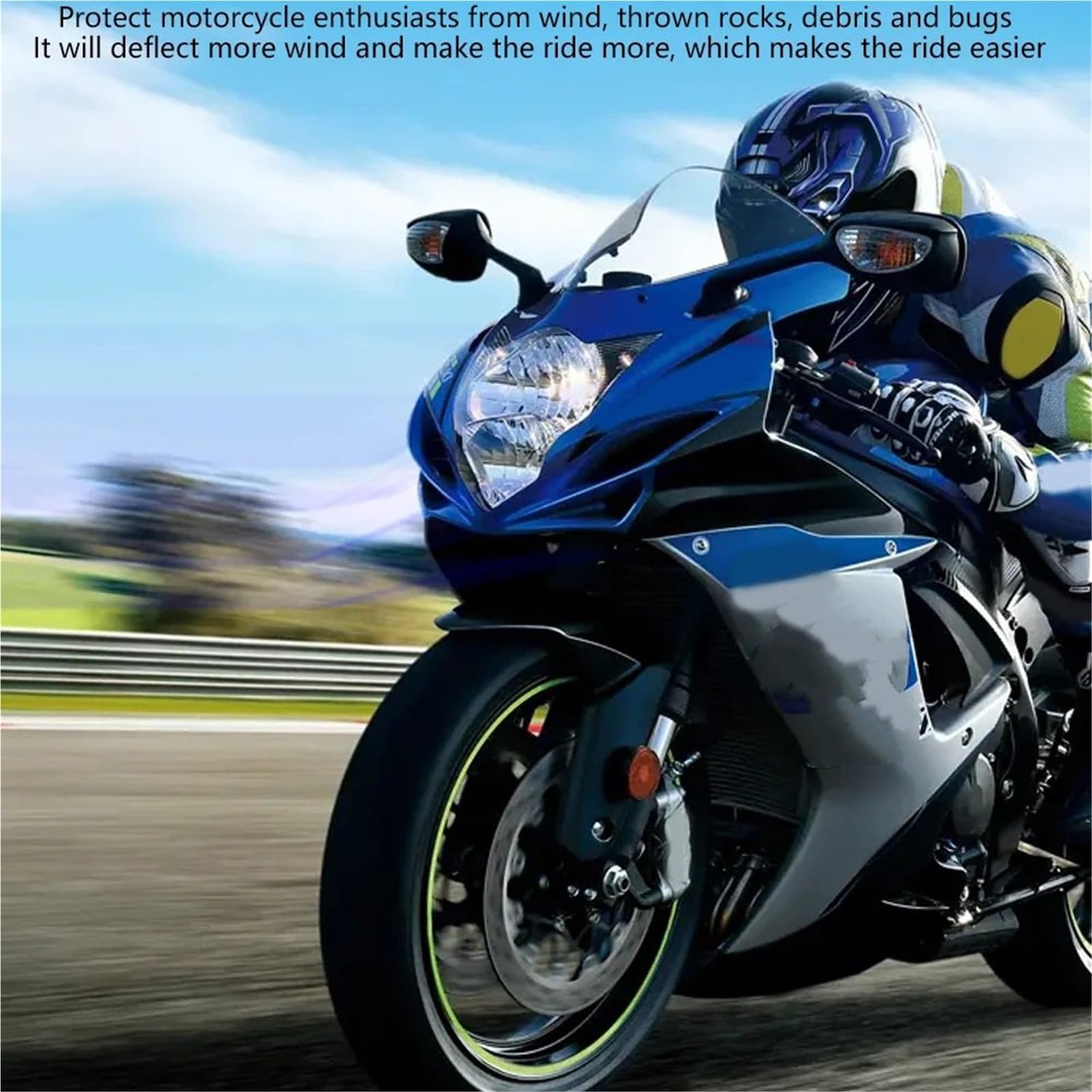 Osłona przeciwsłoneczna Szyba przednia GSXR125 Pasuje do Suzuki GSXR 125 GSXR150 GSX-R 150 2018-2022 Przednia osłona przeciwwiatrowa Double Bubble(Black)