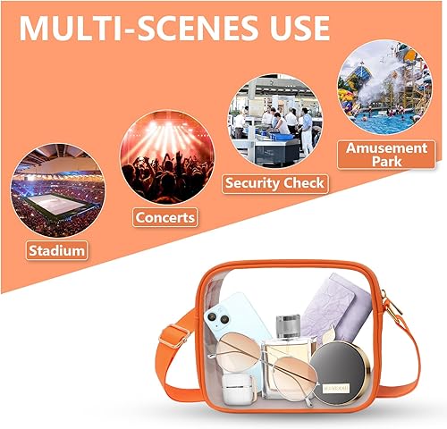 Miniatura 7 de Bolso cruzado transparente, aprobado para estadios, para conciertos, eventos deportivos, festivales