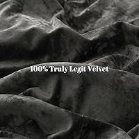 Vista 139 de PHF - Juego de funda de edredón de terciopelo auténtico tamaño individual, juego de funda de edredón ultra suave y transpirable de 2 piezas