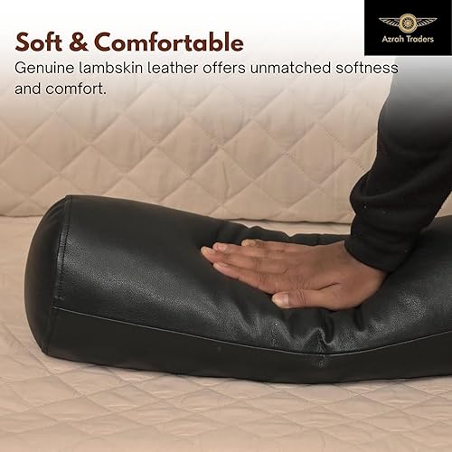 Miniatura 2 de Funda de almohada redonda para cilindro cervical, diseño ergonómico para cabeza, cuello, espalda y piernas, ideal para soporte de columna vertebral