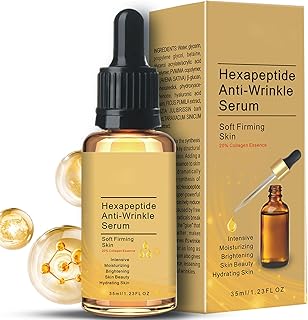 Peptide Serum, 20% Collagen Hexapeptide facial Serum,Brighting Hyaluronic Acid Serum, Dark Spot Correcting Glow Serum, Anti Aging Peptide Hydrating Serum Repairs Skin Serums Skincare 35ml