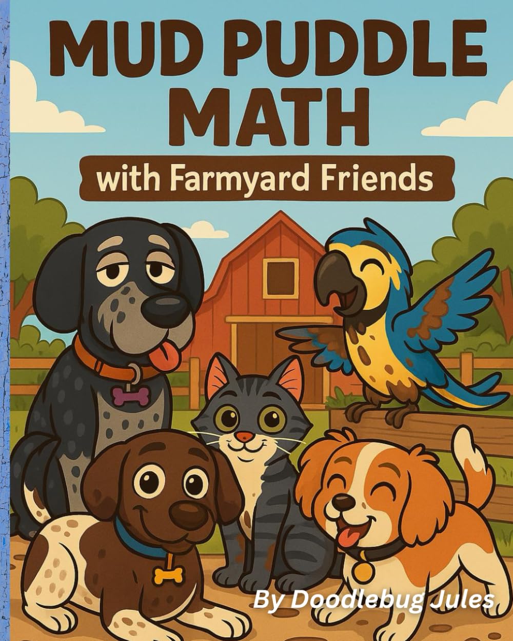 Mud Puddle Math With Farmyard Friends: A funny muddy dog adventure about friendship, teamwork, and kindness — a colorful farm animal story for children ages 1–10.