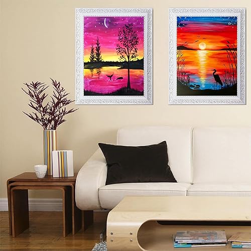 Miniatura 6 de TINY FUN Paquete de 12 kits de pintura de diamantes para adultos, kit de arte de diamante 5D por números para principiantes, pintura de bricolaje