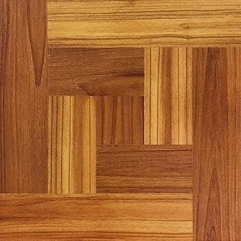 Trafficmaster 12 In X 12 In Brown Wood Parquet Peel And Stick Vinyl Tile Flooring 30 Sq Ft Case Amazon Com