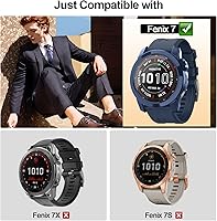 Vista 7 de Funda compatible con Garmin Fenix 7/Fenix 7 Solar Smart Watch, TPU resistente a los arañazos (no compatible con Fenix 7S/7X)