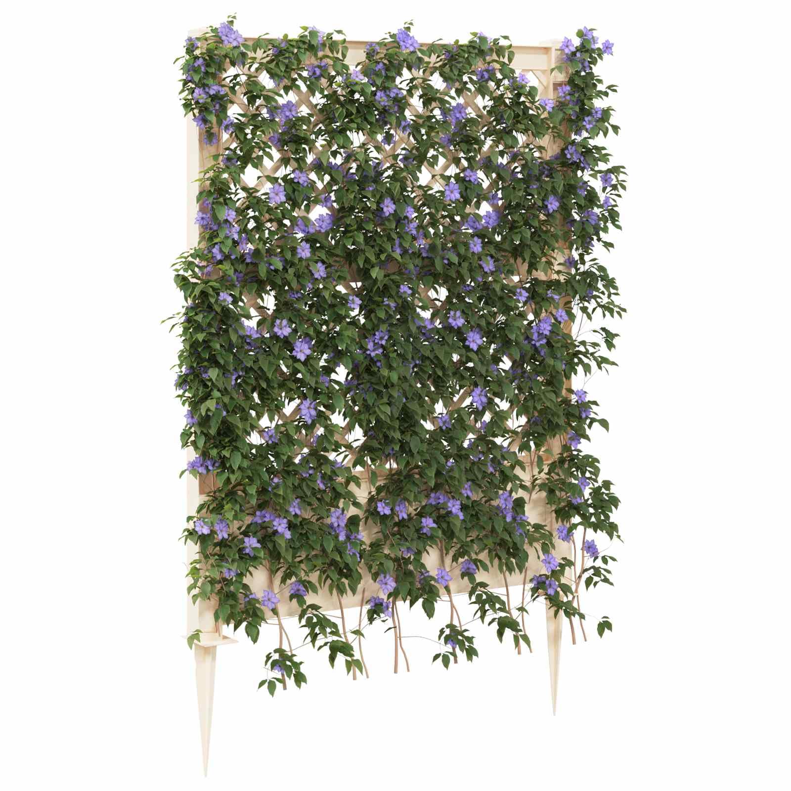 Treillis avec cœur blanc vidaXL 99x6x165 cm en polypropylène pour jardin
