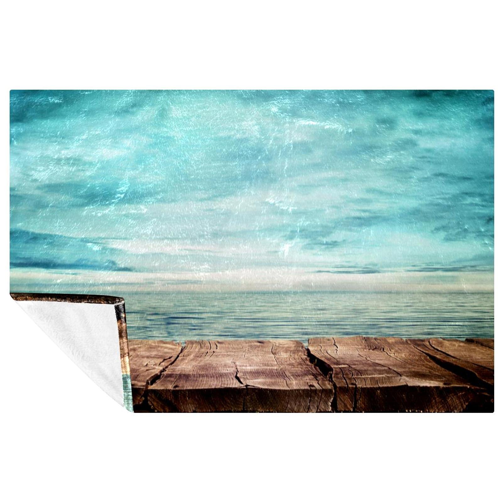 Couverture en laine 150x100 cm douce et chaude pour lit et canapé