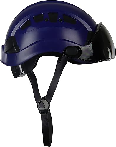 Malta Dynamics Casco de seguridad de protección contra caídas para construcción, con rejillas de ventilación y banda ajustable para la cabeza, casco