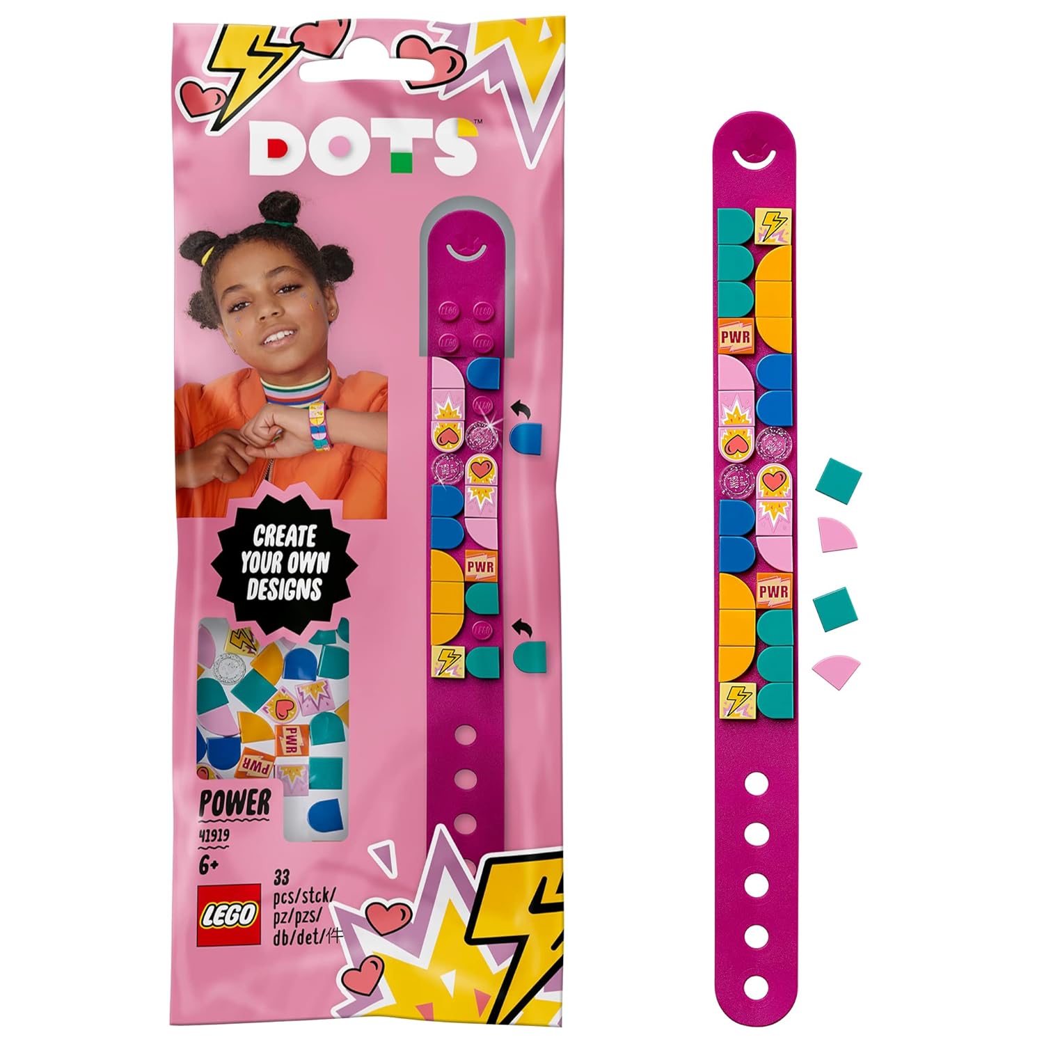 LEGO 41919 DOTS Power Bracelet Beads Jewellery Set, BFF Gifts Arts and Crafts for Kids - Review, Price and Buying Guide