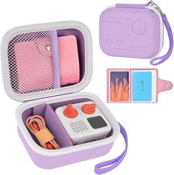 Yoto Mini 2024 Version Compatible with Kids Screen Free Bluetooth Audio Player & Card Storage Holder Holds up to 24 Cards - Purple