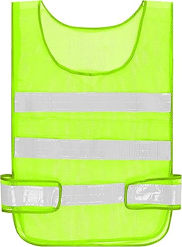 Miniatura 8 de Alidamo Chaleco de seguridad con tiras reflectantes de alta visibilidad, caza, trotar, malla transpirable, ligero y ajustable para XXL