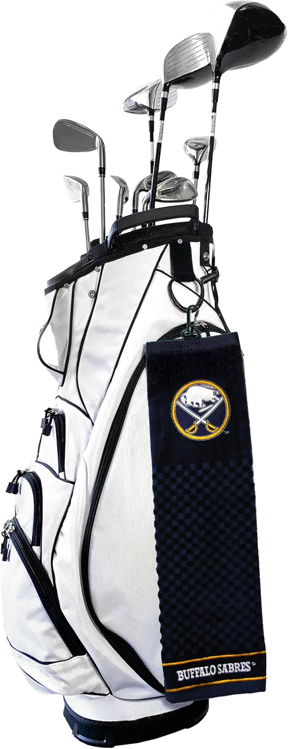 Team Golf NHL Embroidered Golf Towel, Checkered Scrubber Design, Embroidered Logo